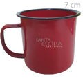 Caneca em Metal Esmaltada 350ml - Vermelha 