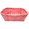 Cesta de Bambu Retangular Ref. 9328 - Rosa
