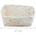 Cesta de Bambu Retangular Ref. 17HJ023 - Branca