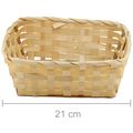 Cesta de Bambu Retangular Ref. 17HJ023 - Natural