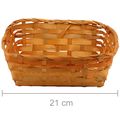 Cesta de Bambu Retangular Ref. 9328 - Laranja