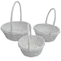 Cesta Redonda Branca - 3 Peças Ref. 16-31