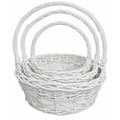 Cesta Redonda Branca - 3 Peças Ref. 16-31
