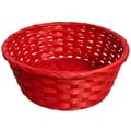 Cesta em Bambu Natural Ref. XW - 01A/B Cor:Vermelho