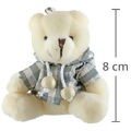 Lembrancinha de Pelúcia Urso - Capuz Cinza - Ref.F1301587