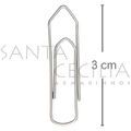 Clips Prata Galvanizado Nº 1 - Iara 100 unid.
