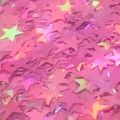 Confete para Balões Estrela 7mm 15g - Holográfica Rosa
