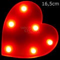 Luminária Led Decorativa Coração 16 cm - Ref. 7203-5