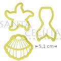 Cortador de Massa - KIT Sereia 3 Peças
