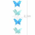Cortina Borboleta em Papel 3D - Ref. B3 Azul