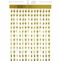 Cortina Metalizada 1x2m Estrela - Dourada