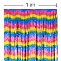 Cortina Franja 1x2m Metalizada Ref.ZW 71885-4 - Mesclada Arco-íris
