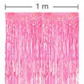 Cortina Franja 1x1,8cm Nacarada Ref.1676-4 Rosa