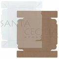 Caixa de Papel Kraft com Tampa de PVC CH-02 14x11,5x3 cm - 20un. 