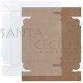 Caixa de Papel Kraft com Tampa de PVC CH-03 17x12,5x3 cm - 20un.