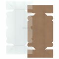 Caixa de Papel Kraft com Tampa de PVC CH-06 17,5x4,5x4 cm - 20un.