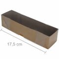 Caixa de Papel Kraft com Tampa de PVC CH-06 17,5x4,5x4 cm - 20un.