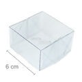 Caixa de Acetato M 14 - 6 x 6 x 3,5  cm - 20 unid.