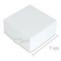 Caixa para Bem Casado 10 unid - S16 - 7 x 7 x 3 cm - Branco