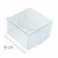 Caixa de Acetato M 14 - 6 x 6 x 3,5  cm - 20 unid.