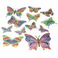 Borboleta Decorativa Holográfica 12 unid. Ref. T-12 Cor:Colorido