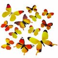 Borboleta Decorativa 12 unid. Ref. F-55 Cor:Laranja