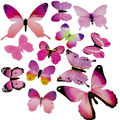 Borboleta Decorativa 12 unid. Ref. F-55 Cor:Rosa