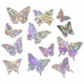 Borboleta Decorativa Holográfica 12 unid. Ref. T-8 Cor:Roxo