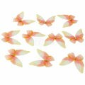 Borboleta Decorativa com Strass12 unid. Ref. JE-01 Cor:Laranja