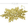 Enfeite de Natal Floco de Neve Dourado 3unid. - Ref. HR24-74
