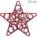 Enfeite de Natal - Estrela Vazada NTA11013 Vermelha