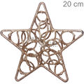 Enfeite de Natal - Estrela Vazada NTA11013 Ouro Rosê
