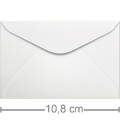 Envelope Visita Branco 50 unid - 72 x 108 mm