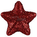 Enfeite de Natal - Estrelas com Glitter Vermelha NTD13006 - 30 unid.