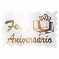 Etiqueta Adesiva - 100 unid - Feliz Aniversário