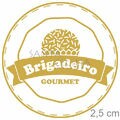 Etiqueta Adesiva 2,5cm Brigadeiro Gourmet  50 unid Ref.2019
