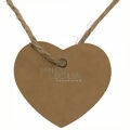Etiqueta Tag Kraft Coração 5 x 5 cm Kraft - 12 unid. Ref. 10792-3