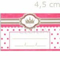 Etiqueta Tag para Lembrancinhas 50 unid. - Coroa Rosa