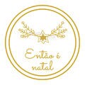 Etiqueta Adesiva 4,5cm Entao e Natal 50 unid Ref 2055