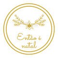 Etiqueta Adesiva 4,5cm Entao e Natal 50 unid Ref 2055