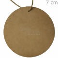 Etiqueta Tag Kraft Liso - 10 unid.  Flor