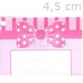 Etiqueta Tag para Lembrancinhas 50 unid. - Laço Rosa