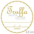 Etiqueta Adesiva 2,5cm Truffa  50 unid Ref 2020