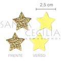 Apliques em EVA - Estrela Amarela M - 20 unid.