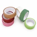Fitas Decorativas Adesivas Coloridas com Brilho 1,5cm x 2m 6 unid.