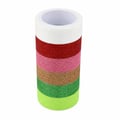 Fitas Decorativas Adesivas Coloridas com Brilho 1,5cm x 2m 6 unid.