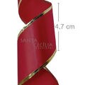 Fita de Cetim Aramada Natal 4,7cmx9m - Vermelha Ref.5934-1141