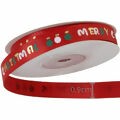 Fita de Gorgurão Estampada Merry Christmas Ref. ZM-06