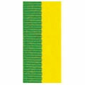 Fita de Gorgurão N°2  Verde Amarelo - 10mm x 10m