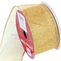 Fita Aramada de Natal 6cm x 9m Tela Ouro - Ref. 1740024-CN